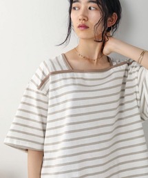 Bab（バブ）の「【WEB限定】ビッグシルエットボーダートップス（Tシャツ/カットソー）」
