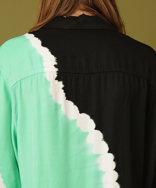 liberum（リベルム）の「【LIBERUM】TYE DYE SH（シャツ/ブラウス・メンズ・ブラック/オレンジ・1/2）」の7枚目の写真