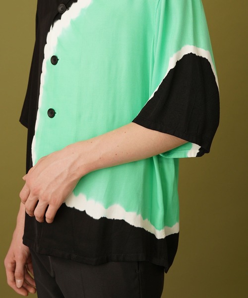 liberum（リベルム）の「【LIBERUM】TYE DYE SH（シャツ/ブラウス・メンズ・ブラック/オレンジ・1/2）」の8枚目の写真