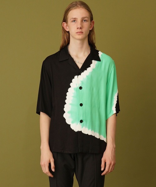 liberum（リベルム）の「【LIBERUM】TYE DYE SH（シャツ/ブラウス・メンズ・ブラック/オレンジ・1/2）」の9枚目の写真