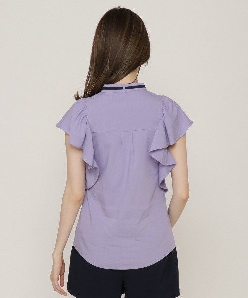 REDYAZEL（レディアゼル）の「袖フレアリボンタイブラウス（シャツ/ブラウス・レディース・オフホワイト/パープル/ネイビー・SMALL/MEDIUM）」の20枚目の写真