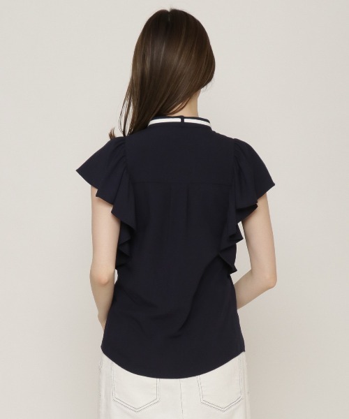 REDYAZEL（レディアゼル）の「袖フレアリボンタイブラウス（シャツ/ブラウス・レディース・オフホワイト/パープル/ネイビー・SMALL/MEDIUM）」の12枚目の写真