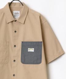 SMITH'S AMERICAN/スミスアメリカン T/Cツイル 切替ポケット 半袖 ワークシャツ