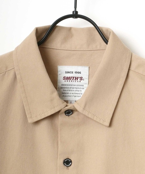 SMITH'S(スミス)の「SMITH'S AMERICAN/スミスアメリカン T/Cツイル 切替ポケット 半袖 ワークシャツ(シャツ/ブラウス・メンズ・ブラック/ベージュ/グリーン/ブルー系その他・LL/M/L)」の9枚目の写真