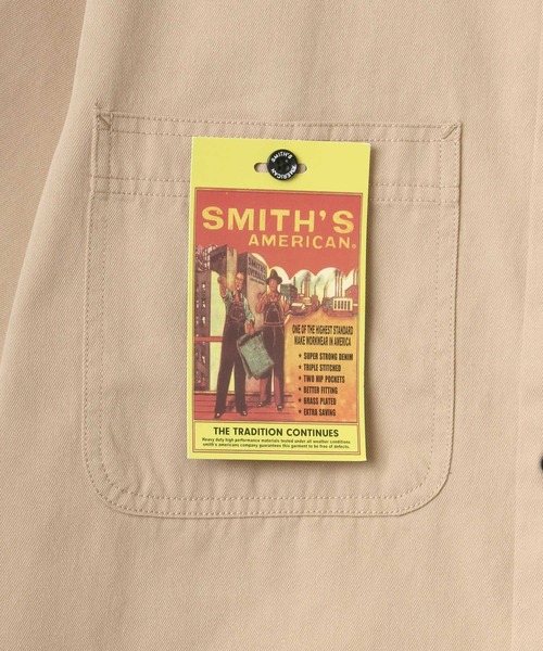 SMITH'S(スミス)の「SMITH'S AMERICAN/スミスアメリカン T/Cツイル 切替ポケット 半袖 ワークシャツ(シャツ/ブラウス・メンズ・ブラック/ベージュ/グリーン/ブルー系その他・LL/M/L)」の12枚目の写真