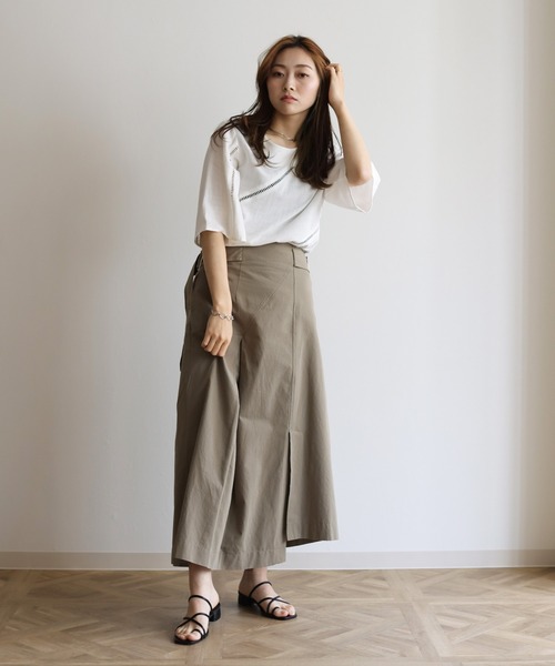 Lant Kalte(ラントカルテ)の「【Lant Kalte】バイオリネンはしごレースブラウス(シャツ/ブラウス・レディース・ホワイト/チャコールグレー/ベージュ・MEDIUM)」の7枚目の写真