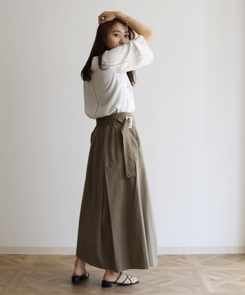 Lant Kalte(ラントカルテ)の「【Lant Kalte】バイオリネンはしごレースブラウス(シャツ/ブラウス・レディース・ホワイト/チャコールグレー/ベージュ・MEDIUM)」の8枚目の写真