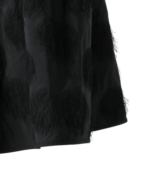 新品 Drawer ドゥロワー ドットジャカードギャザーワンピース Drawer（ドゥロワー）の「Drawer ドットジャカードギャザー