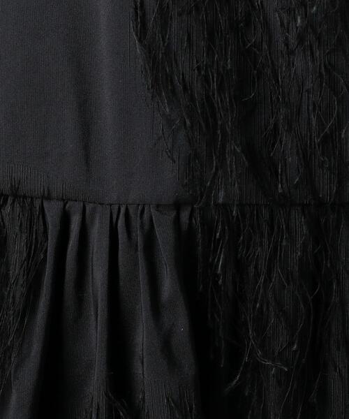 新品 Drawer ドゥロワー ドットジャカードギャザーワンピース Drawer（ドゥロワー）の「Drawer ドットジャカードギャザー