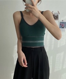 MANGROVE | ラインリブブラトップ(キャミソール)