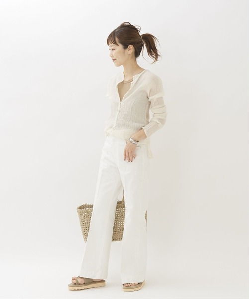 【美品】プラージュ　アトリエフランセSP HENLY NECK L/SL シャツ plage（プラージュ）の「【LES ATELIERS FRANCAIS DE CONFECTION
