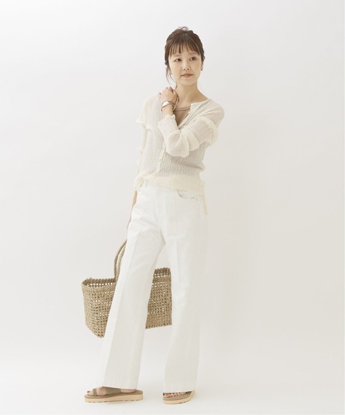 【美品】プラージュ　アトリエフランセSP HENLY NECK L/SL シャツ アトリエフランセ プラージュ 別注 HENLY NECK L/SL シャツ