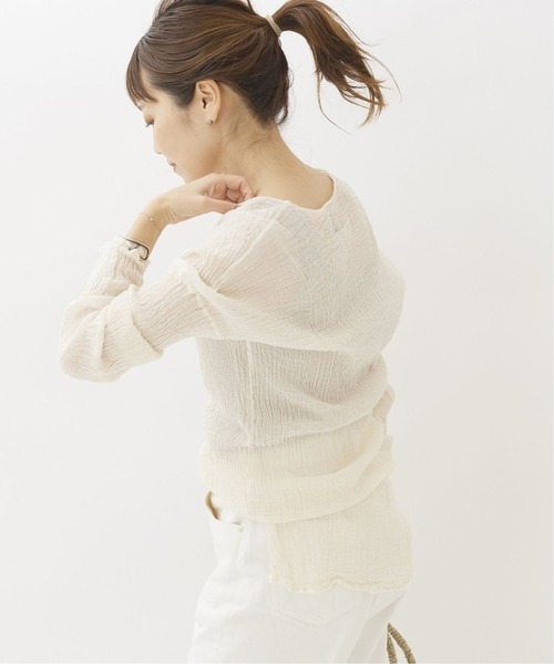 【美品】プラージュ　アトリエフランセSP HENLY NECK L/SL シャツ plage（プラージュ）の「【LES ATELIERS FRANCAIS DE CONFECTION