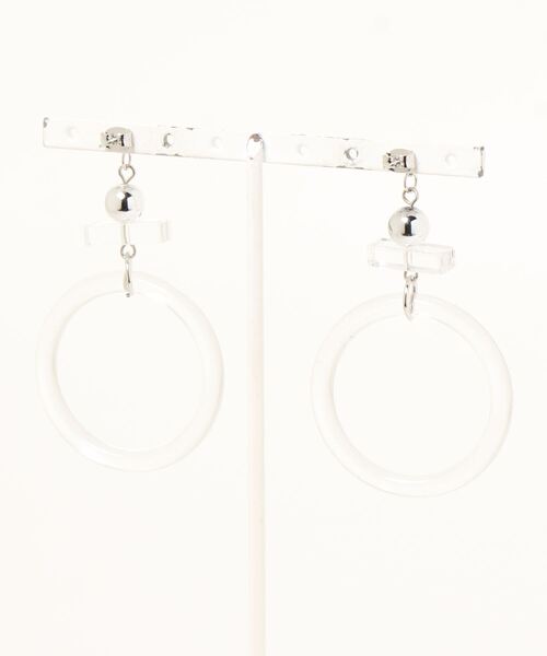 apres jour mignon（アプレジュールミニョン）の「【apresjour mignon×ARIAZ】クリアサークルピアス（ピアス（両耳用）・レディース・シルバー/ゴールド・ONESIZE）」の5枚目の写真