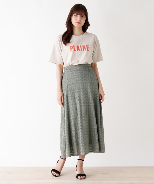 pink adobe（ピンクアドベ）の「◆【M-LL】アソートロゴプリントTシャツ（Tシャツ/カットソー・レディース・チャコール/ホワイト系1/ホワイト系その他/ホワイト系3/ベージュ系その他4/ホワイト系その他7/ピンク系その他/ライトグリーン系・38/40/42）」の16枚目の写真