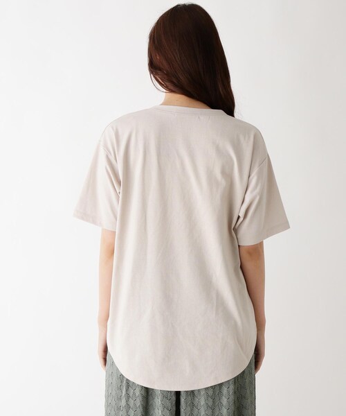 pink adobe（ピンクアドベ）の「◆【M-LL】アソートロゴプリントTシャツ（Tシャツ/カットソー・レディース・チャコール/ホワイト系1/ホワイト系その他/ホワイト系3/ベージュ系その他4/ホワイト系その他7/ピンク系その他/ライトグリーン系・38/40/42）」の18枚目の写真