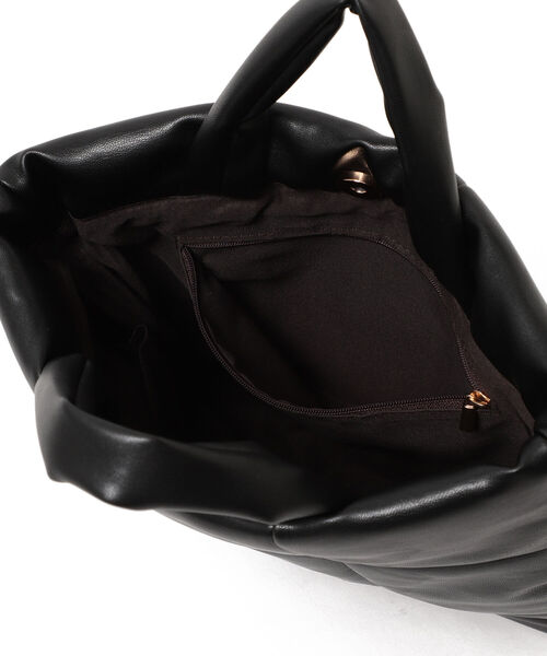 Ray BEAMS(レイビームス)の「MOHI × Ray BEAMS / 別注 キルティング バッグ(トートバッグ・レディース・ブラック/ベージュ・ONE SIZE)」の9枚目の写真