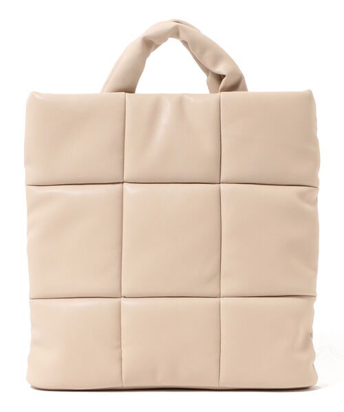 Ray BEAMS(レイビームス)の「MOHI × Ray BEAMS / 別注 キルティング バッグ(トートバッグ・レディース・ブラック/ベージュ・ONE SIZE)」の10枚目の写真