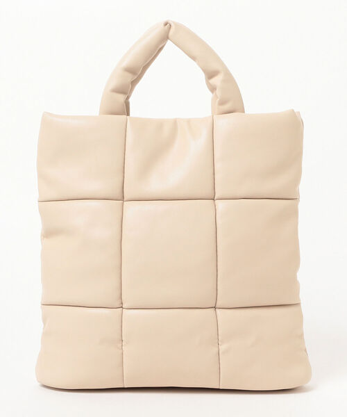 Ray BEAMS(レイビームス)の「MOHI × Ray BEAMS / 別注 キルティング バッグ(トートバッグ・レディース・ブラック/ベージュ・ONE SIZE)」の21枚目の写真