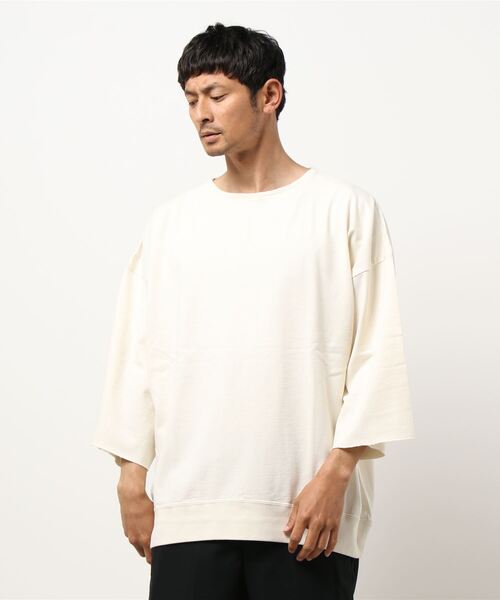 JOURNAL STANDARD relume(ジャーナルスタンダード レリューム)の「CALIFORNIA UPCYCLE カットオフTシャツ(Tシャツ/カットソー・メンズ・ライトグリーン/アイボリー/ブラック系その他/ベージュ系その他・MEDIUM/LARGE)」の2枚目の写真