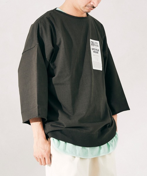 JOURNAL STANDARD relume(ジャーナルスタンダード レリューム)の「CALIFORNIA UPCYCLE カットオフTシャツ(Tシャツ/カットソー・メンズ・ライトグリーン/アイボリー/ブラック系その他/ベージュ系その他・MEDIUM/LARGE)」の1枚目の写真