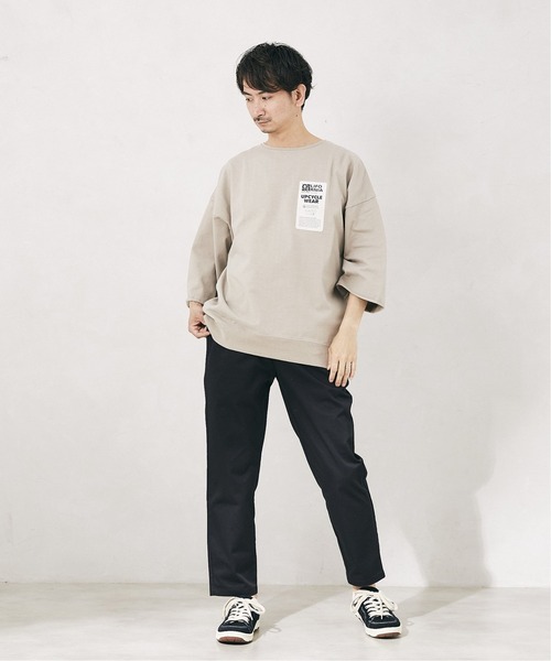 JOURNAL STANDARD relume(ジャーナルスタンダード レリューム)の「CALIFORNIA UPCYCLE カットオフTシャツ(Tシャツ/カットソー・メンズ・ライトグリーン/アイボリー/ブラック系その他/ベージュ系その他・MEDIUM/LARGE)」の6枚目の写真