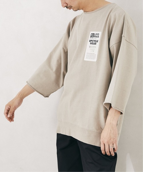 JOURNAL STANDARD relume(ジャーナルスタンダード レリューム)の「CALIFORNIA UPCYCLE カットオフTシャツ(Tシャツ/カットソー・メンズ・ライトグリーン/アイボリー/ブラック系その他/ベージュ系その他・MEDIUM/LARGE)」の11枚目の写真