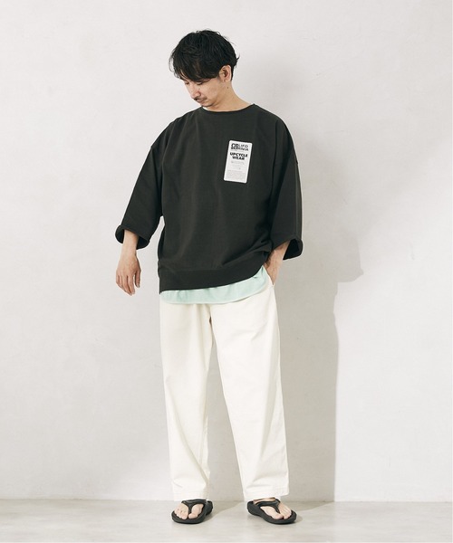 JOURNAL STANDARD relume(ジャーナルスタンダード レリューム)の「CALIFORNIA UPCYCLE カットオフTシャツ(Tシャツ/カットソー・メンズ・ライトグリーン/アイボリー/ブラック系その他/ベージュ系その他・MEDIUM/LARGE)」の12枚目の写真