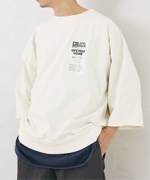 JOURNAL STANDARD relume(ジャーナルスタンダード レリューム)の「CALIFORNIA UPCYCLE カットオフTシャツ(Tシャツ/カットソー・メンズ・ライトグリーン/アイボリー/ブラック系その他/ベージュ系その他・MEDIUM/LARGE)」の18枚目の写真