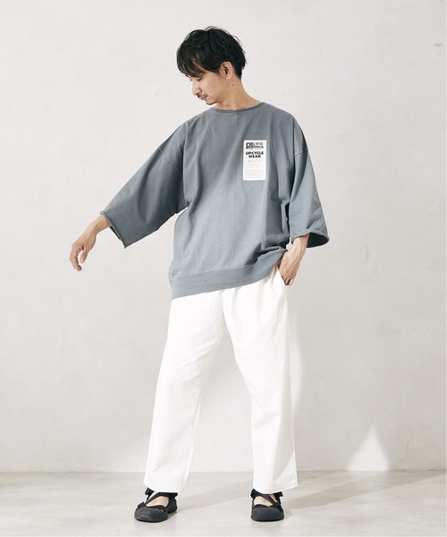 JOURNAL STANDARD relume(ジャーナルスタンダード レリューム)の「CALIFORNIA UPCYCLE カットオフTシャツ(Tシャツ/カットソー・メンズ・ライトグリーン/アイボリー/ブラック系その他/ベージュ系その他・MEDIUM/LARGE)」の19枚目の写真