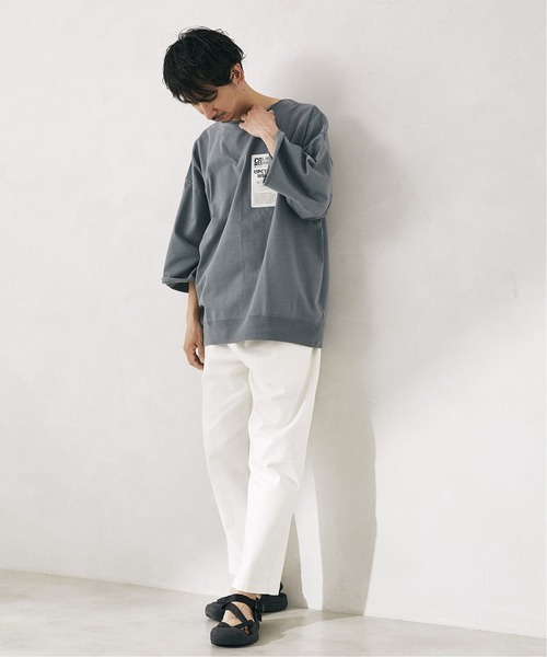 JOURNAL STANDARD relume(ジャーナルスタンダード レリューム)の「CALIFORNIA UPCYCLE カットオフTシャツ(Tシャツ/カットソー・メンズ・ライトグリーン/アイボリー/ブラック系その他/ベージュ系その他・MEDIUM/LARGE)」の20枚目の写真