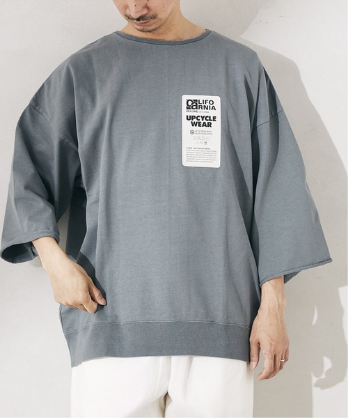 JOURNAL STANDARD relume(ジャーナルスタンダード レリューム)の「CALIFORNIA UPCYCLE カットオフTシャツ(Tシャツ/カットソー・メンズ・ライトグリーン/アイボリー/ブラック系その他/ベージュ系その他・MEDIUM/LARGE)」の21枚目の写真