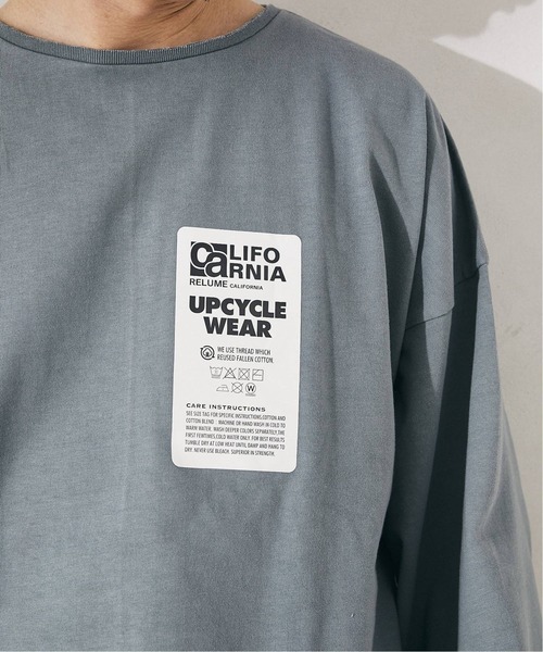 JOURNAL STANDARD relume(ジャーナルスタンダード レリューム)の「CALIFORNIA UPCYCLE カットオフTシャツ(Tシャツ/カットソー・メンズ・ライトグリーン/アイボリー/ブラック系その他/ベージュ系その他・MEDIUM/LARGE)」の22枚目の写真