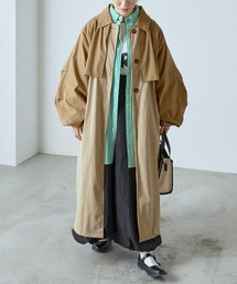 forksy. | 【forksy.】３WAYフライヨークステンカラーコート(ステンカラーコート)