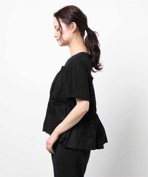 JUMELLE（ジュメロ）の「ドッキングT（シャツ/ブラウス・レディース・ホワイト/ブラック・FREE）」の7枚目の写真