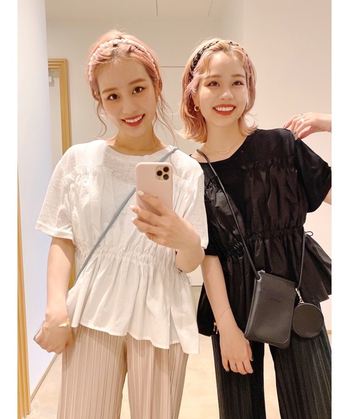 JUMELLE（ジュメロ）の「ドッキングT（シャツ/ブラウス・レディース・ホワイト/ブラック・FREE）」の19枚目の写真