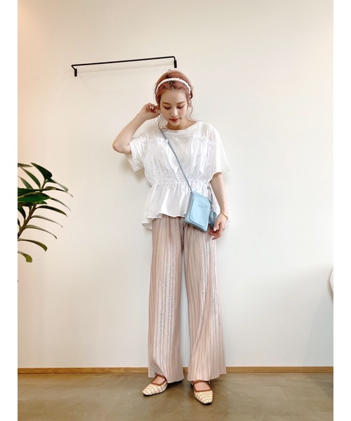 JUMELLE（ジュメロ）の「ドッキングT（シャツ/ブラウス・レディース・ホワイト/ブラック・FREE）」の9枚目の写真