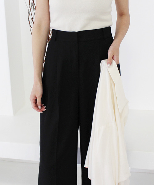 MODE ROBE（モードローブ）の「リネンライクワイドパンツ（その他パンツ・レディース・ブラック/ベージュ・FREE）」の13枚目の写真