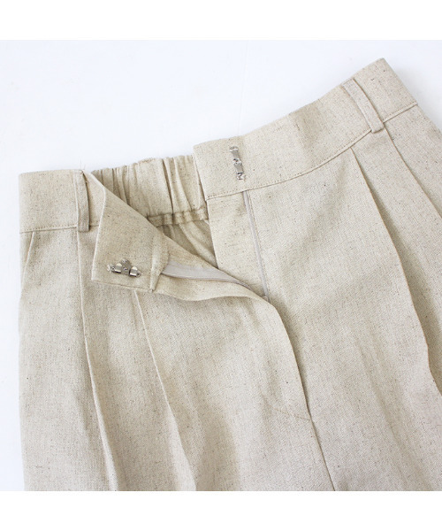 MODE ROBE（モードローブ）の「リネンライクワイドパンツ（その他パンツ・レディース・ブラック/ベージュ・FREE）」の20枚目の写真