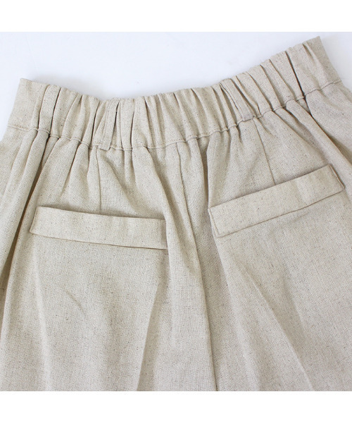 MODE ROBE（モードローブ）の「リネンライクワイドパンツ（その他パンツ・レディース・ブラック/ベージュ・FREE）」の22枚目の写真