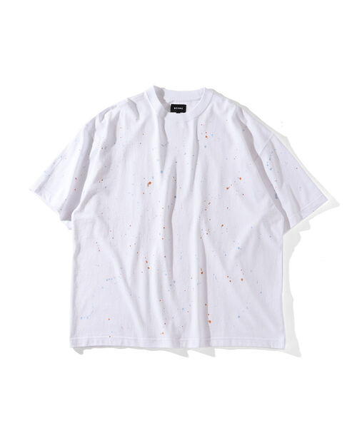 BEAMS（ビームス）の「BEAMS / ルーズ スプラッシュ Tシャツ（Tシャツ/カットソー・メンズ・ホワイト/キナリ・SMALL/MEDIUM/LARGE/X-LARGE）」の10枚目の写真