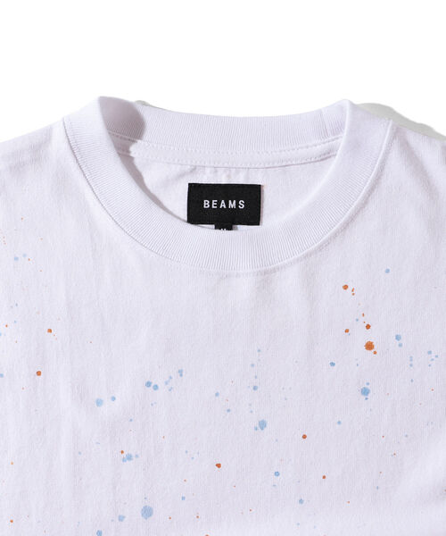 BEAMS（ビームス）の「BEAMS / ルーズ スプラッシュ Tシャツ（Tシャツ/カットソー・メンズ・ホワイト/キナリ・SMALL/MEDIUM/LARGE/X-LARGE）」の20枚目の写真