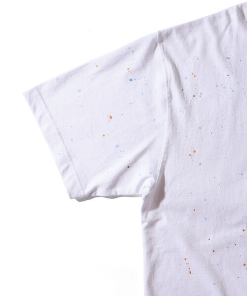 BEAMS（ビームス）の「BEAMS / ルーズ スプラッシュ Tシャツ（Tシャツ/カットソー・メンズ・ホワイト/キナリ・SMALL/MEDIUM/LARGE/X-LARGE）」の19枚目の写真