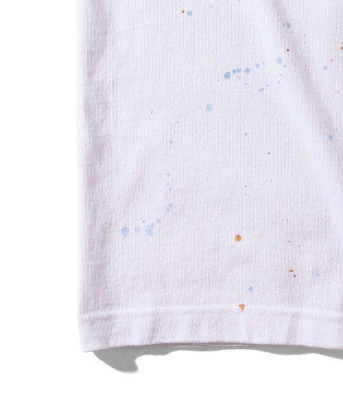 BEAMS（ビームス）の「BEAMS / ルーズ スプラッシュ Tシャツ（Tシャツ/カットソー・メンズ・ホワイト/キナリ・SMALL/MEDIUM/LARGE/X-LARGE）」の18枚目の写真