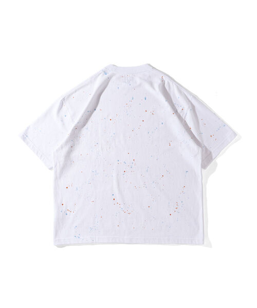 BEAMS（ビームス）の「BEAMS / ルーズ スプラッシュ Tシャツ（Tシャツ/カットソー・メンズ・ホワイト/キナリ・SMALL/MEDIUM/LARGE/X-LARGE）」の17枚目の写真