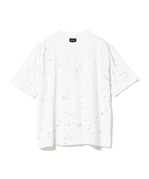BEAMS（ビームス）の「BEAMS / ルーズ スプラッシュ Tシャツ（Tシャツ/カットソー・メンズ・ホワイト/キナリ・SMALL/MEDIUM/LARGE/X-LARGE）」の16枚目の写真