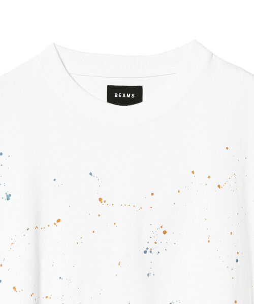 BEAMS（ビームス）の「BEAMS / ルーズ スプラッシュ Tシャツ（Tシャツ/カットソー・メンズ・ホワイト/キナリ・SMALL/MEDIUM/LARGE/X-LARGE）」の15枚目の写真