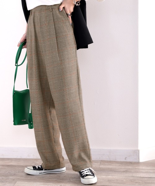 classicalelf（クラシカルエルフ）の「セットアップが楽しめる！ゆったりテーパードパンツ（スラックス・レディース・チャコールグレー/ブラウン/モカ/ライトベージュ・SMALL/MEDIUM/LARGE/X-LARGE）」の3枚目の写真