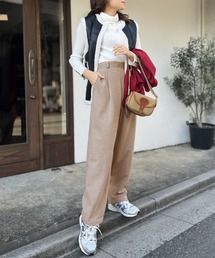 セットアップが楽しめる!ゆったりテーパードパンツ