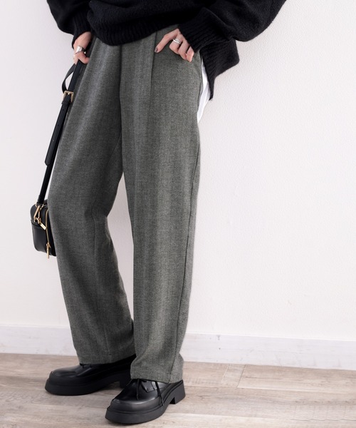 classicalelf（クラシカルエルフ）の「セットアップが楽しめる！ゆったりテーパードパンツ（スラックス・レディース・チャコールグレー/ブラウン/モカ/ライトベージュ・SMALL/MEDIUM/LARGE/X-LARGE）」の22枚目の写真
